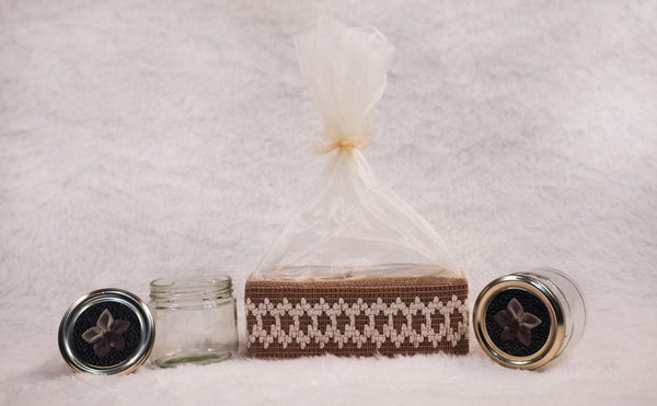 Jute Lace 4 jar hamper